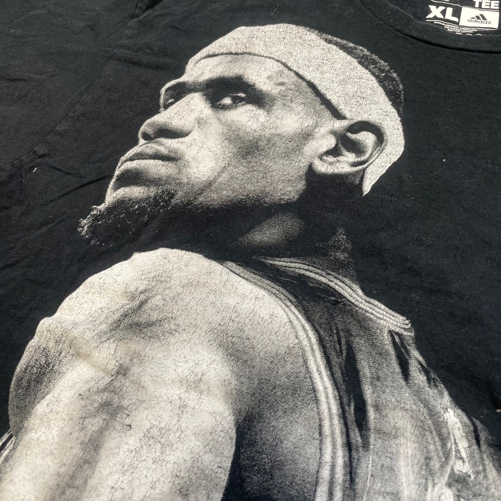 Adidas LeBron James Miami Heat NBA Graphic T-Shirt Black XL The Go-To Tee - Picture 6 of 6